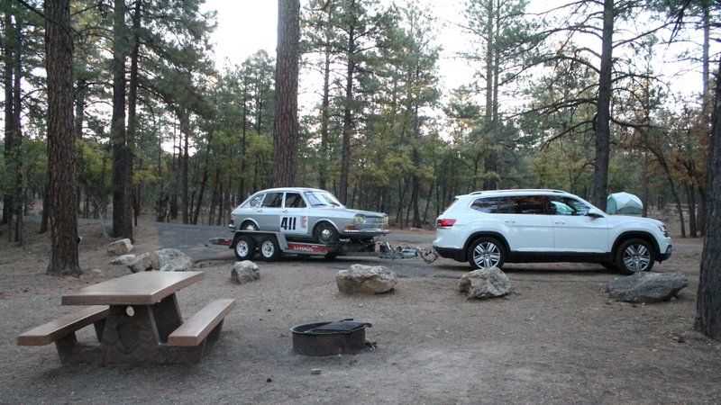 Camping at the Grand Canyon.